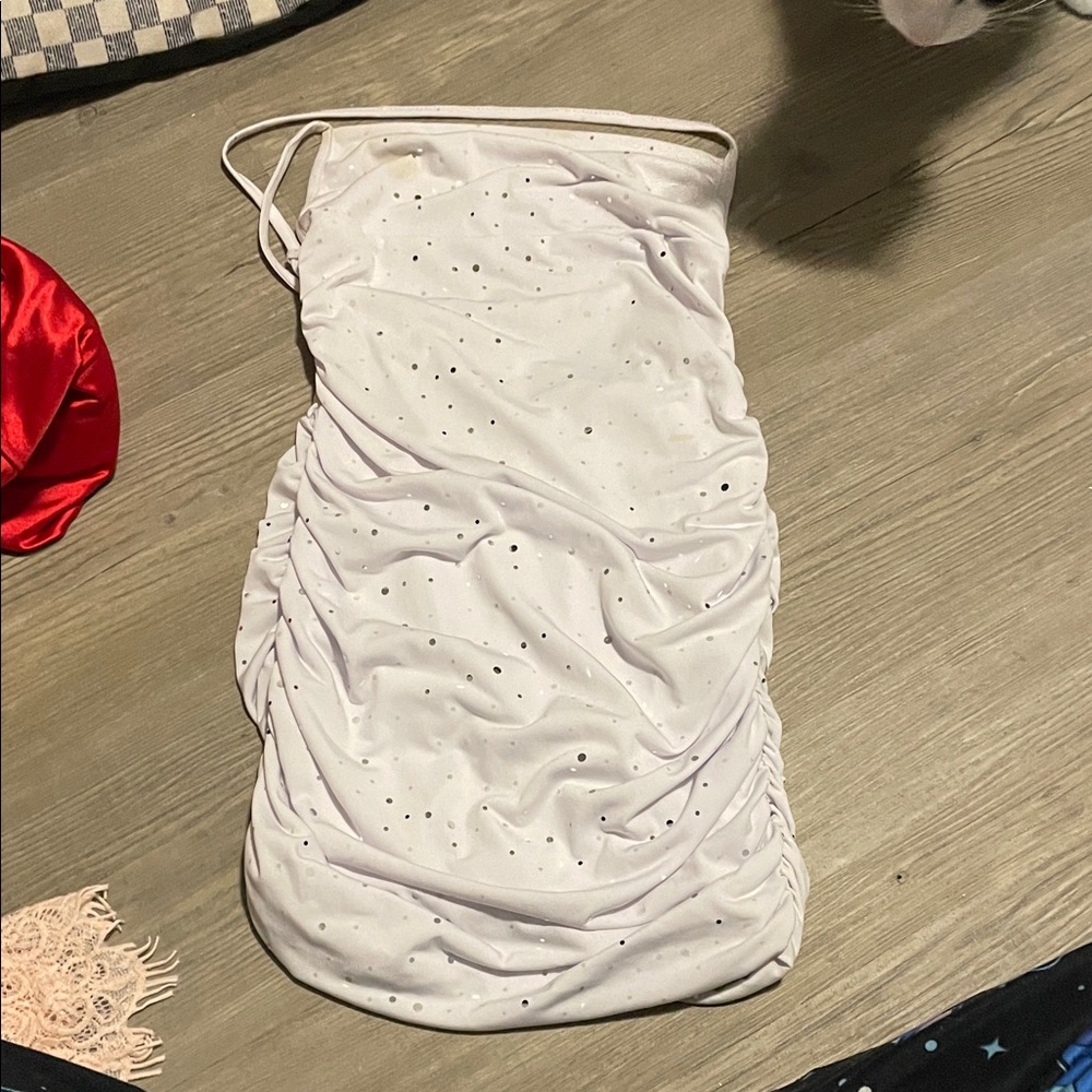 Lucy in the Sky White Strapless Dress